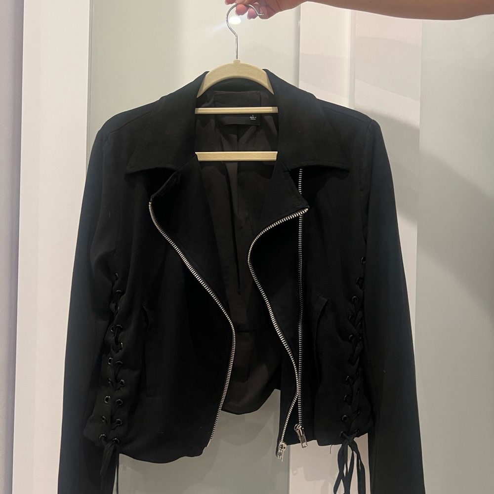 SUEDE BLACK JACKET
